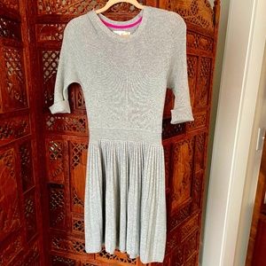 Eliza J Gray Sweater Fit & Flare Dress